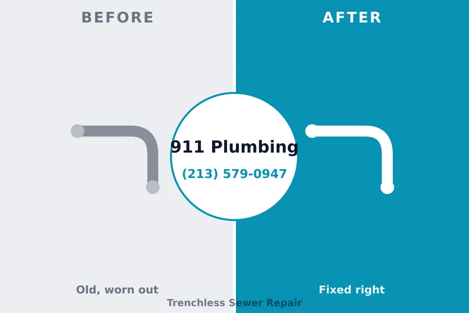 Before and after: plumbing repair Groveville, NJ